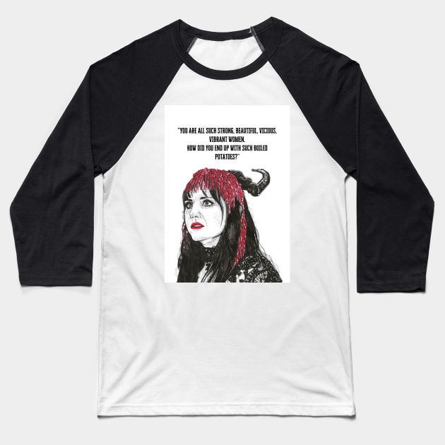 Nadja, What We Do In The Shadows. "You are all such strong, beautiful, vicious, vibrant women. Baseball T-Shirt by DoodlerLoodles